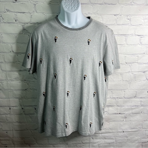 Ted Baker Vipa Parrot Embroidered Shirt Large - Picture 2 of 9